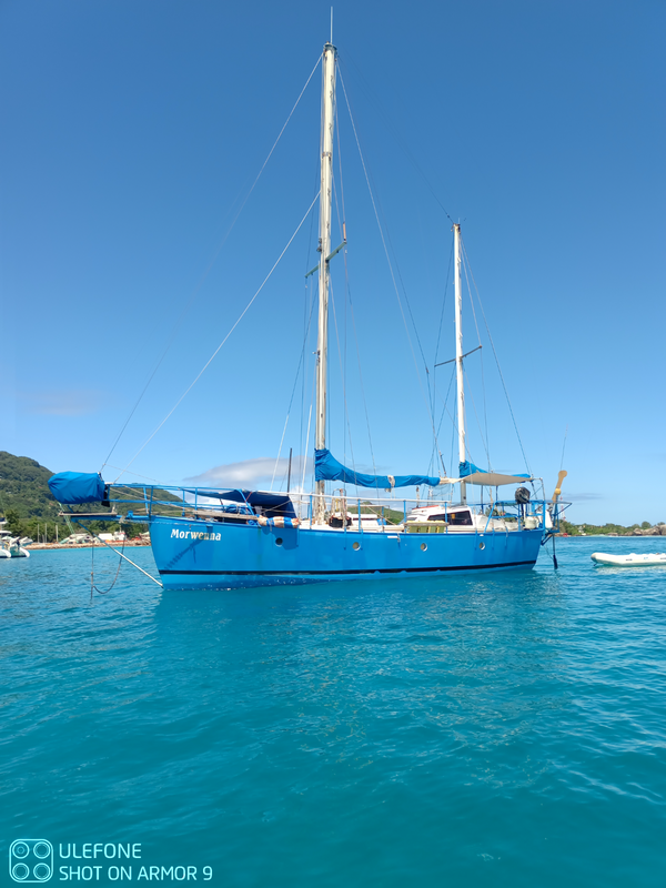 Ocean cruising sailing yacht