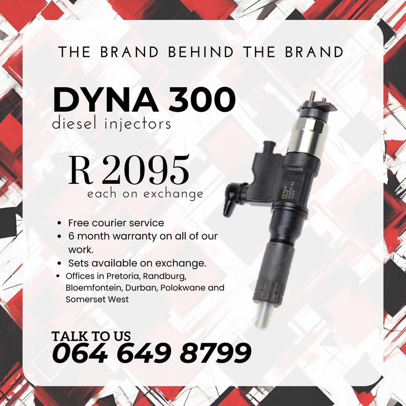 Dyna 300 diesel injectors for sale on exchange
