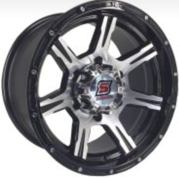New 15inch magwheels in black/silver to fit bakkies 6x139pcd(6 holes).
