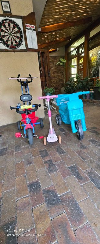 Tricycle and checkers bike