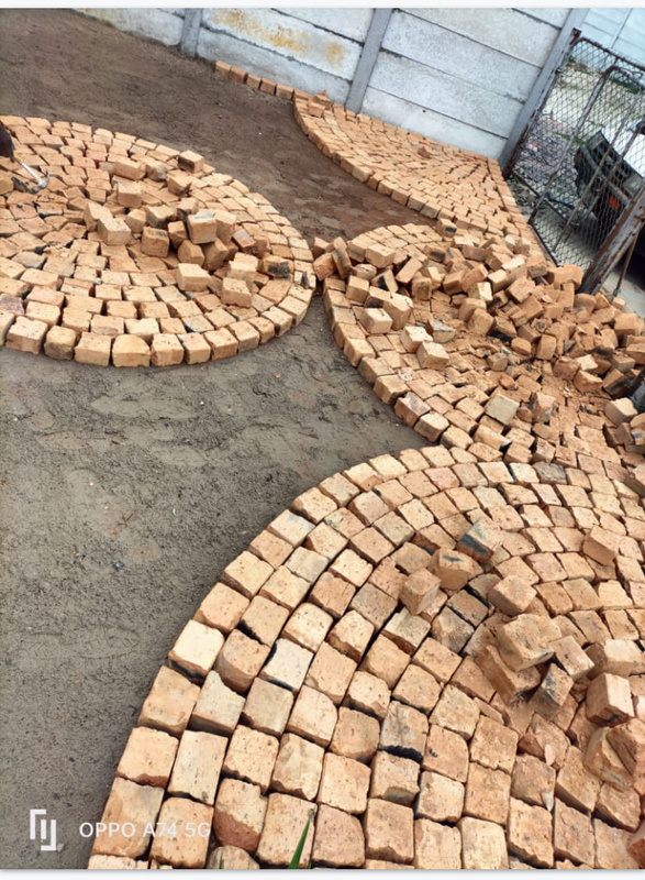 Half Brick Paving