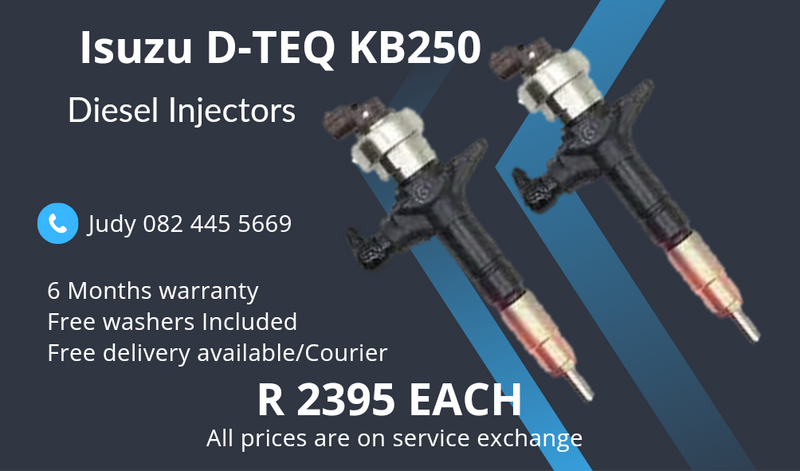 Isuzu D-TEQ KB250 Diesel Injectors