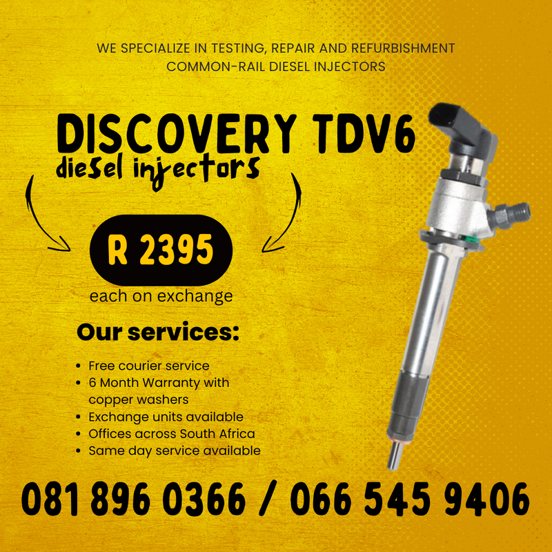DISCOVERY TDV6 DIESEL INJECTORS FOR SALE