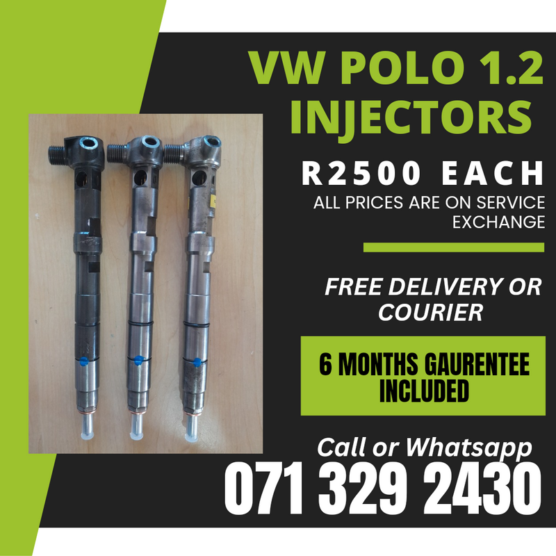 VW POLO BLUE MOTION 1.2 DIESEL INJECTORS FOR SALE WITH WARRANTY ON