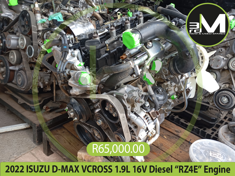 2022 ISUZU D MAX VCROSS 1.9L 16V Diesel “RZ4E” Engine R65,000 MV0772