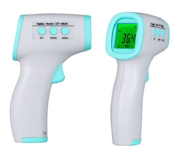 Infra Red Thermometer, Smart Safe Digital Non-Contact Device Model DT-9826. Brand New Products.