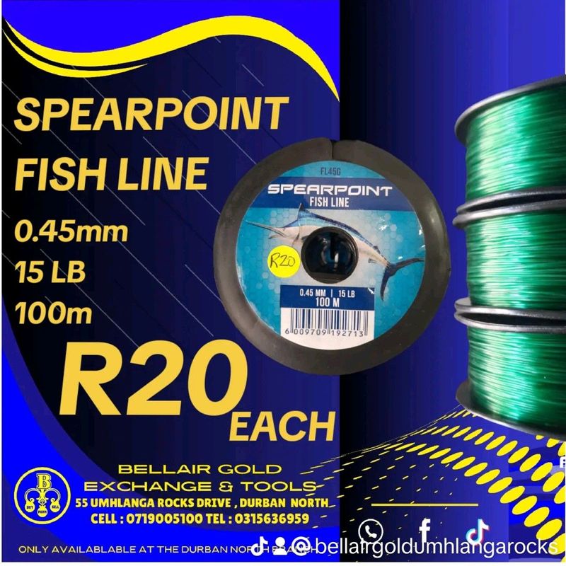 SPEARPOINT 0.45mm 100m 15lb FISHING LINE