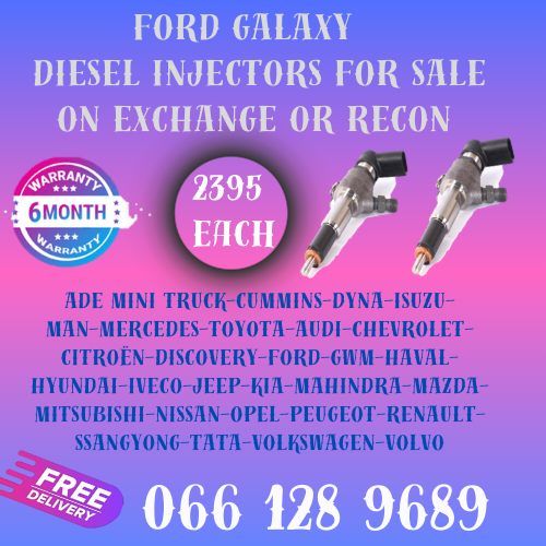 FORD GALAXY DIESEL INJECTORS FOR SALE ON EXCHANGE WITH FREE COPPER WASHERS AND 6 MONTHS WARRANTY