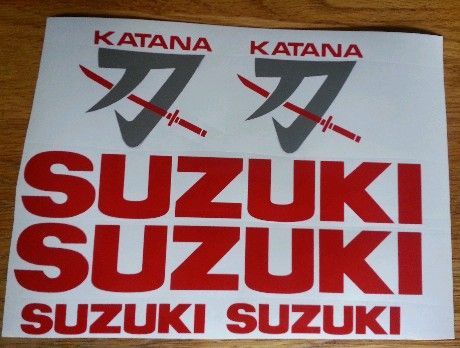 Suzuki Katana decals stickers graphics kits