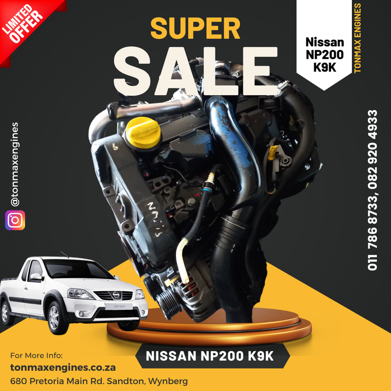 Nissan NP200 K9K Engines for Sale