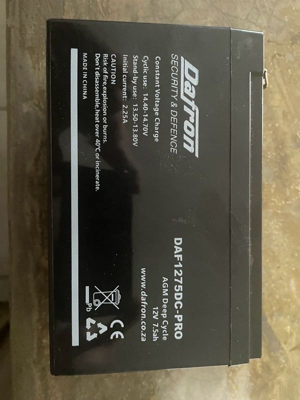 Brand new 12V Daffron Battery