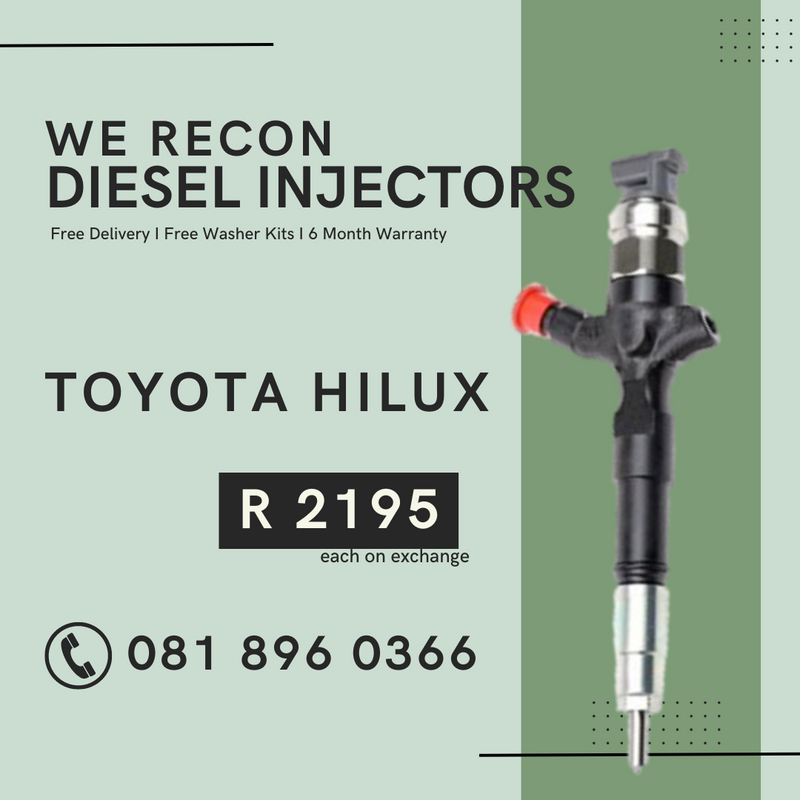 TOYOTA HILUX DIESEL INJECTORS FOR SALE ON EXCHANGE