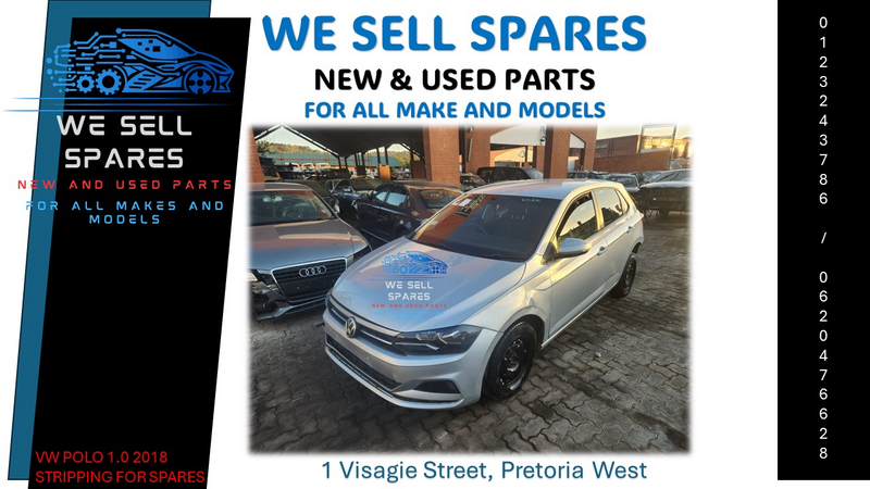 VW POLO 1.0 TSI 2018 Stripping for used spares.