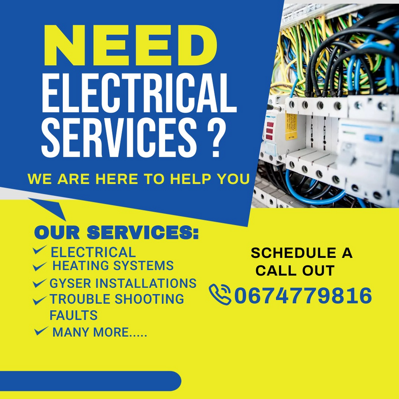 ELECTRICAL SERVICES, REPAIRS &amp; TROUBLE SHOOTING