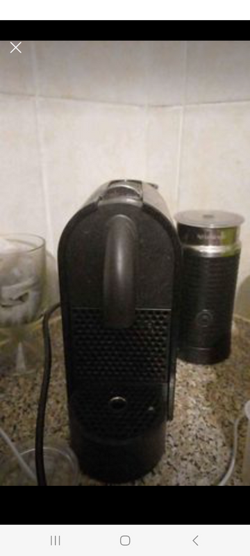 Nespresso coffee pod machine
