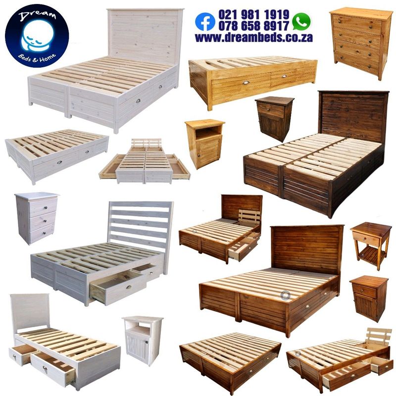 Beautiful Solid Timber Storage beds and Bases- Factory Prices Direct