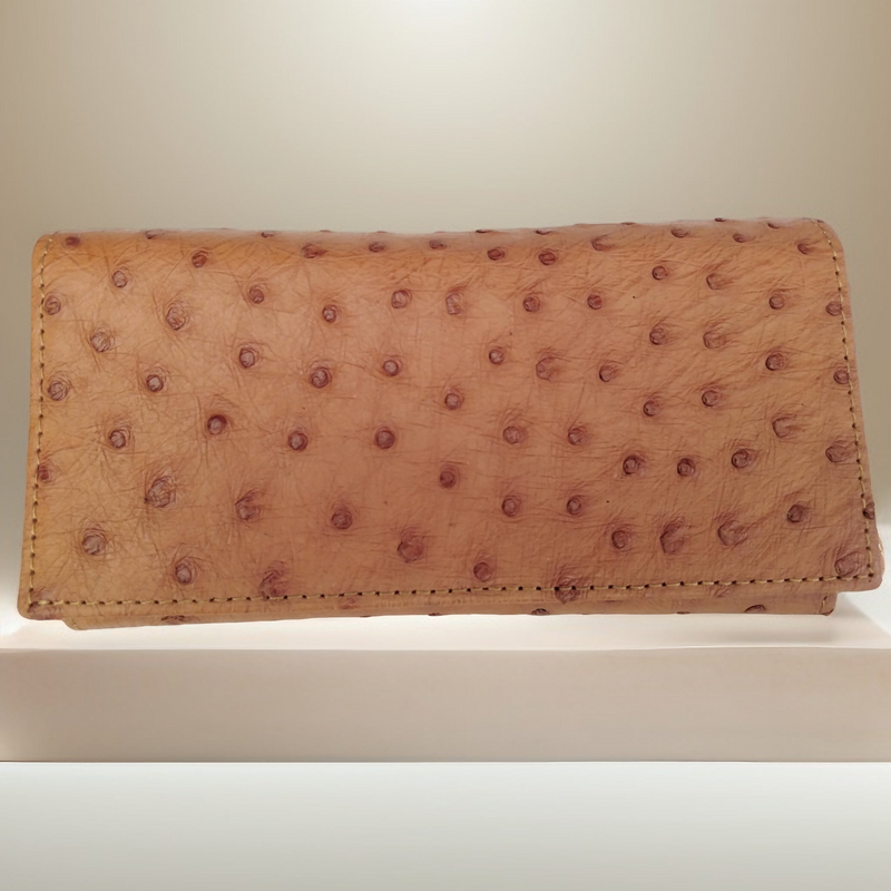 Handmade Genuine Ostrich Leather Ladies Wallet