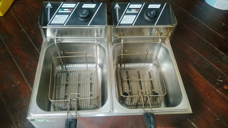 7 litre double chips fryer machine