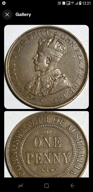 Australia bronze coin