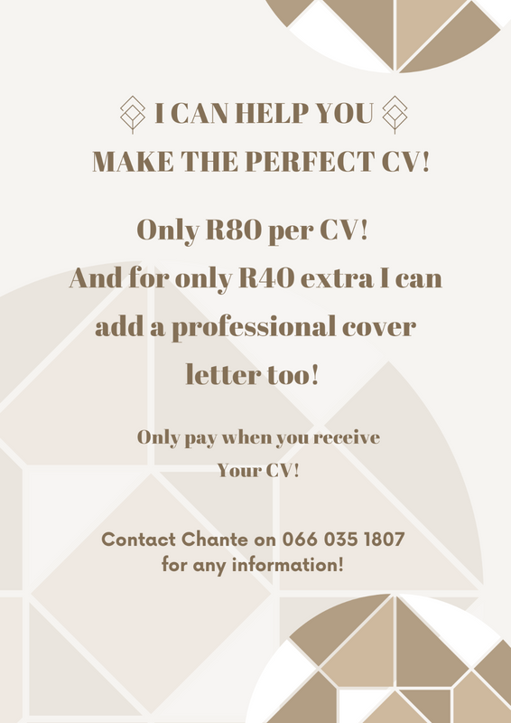 I can help you make the perfect CV!