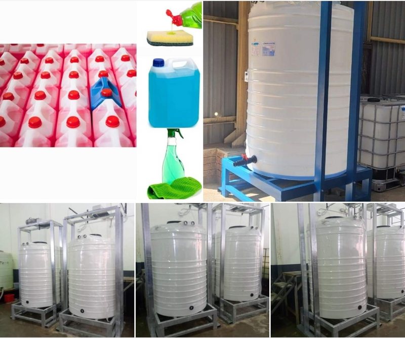 2000 litre detergent mixing machine with free formulation book