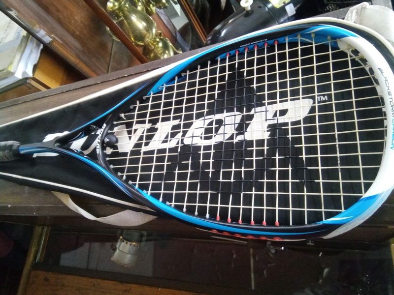 Dunlop Blackstorm Squash Racket &#43;Bag