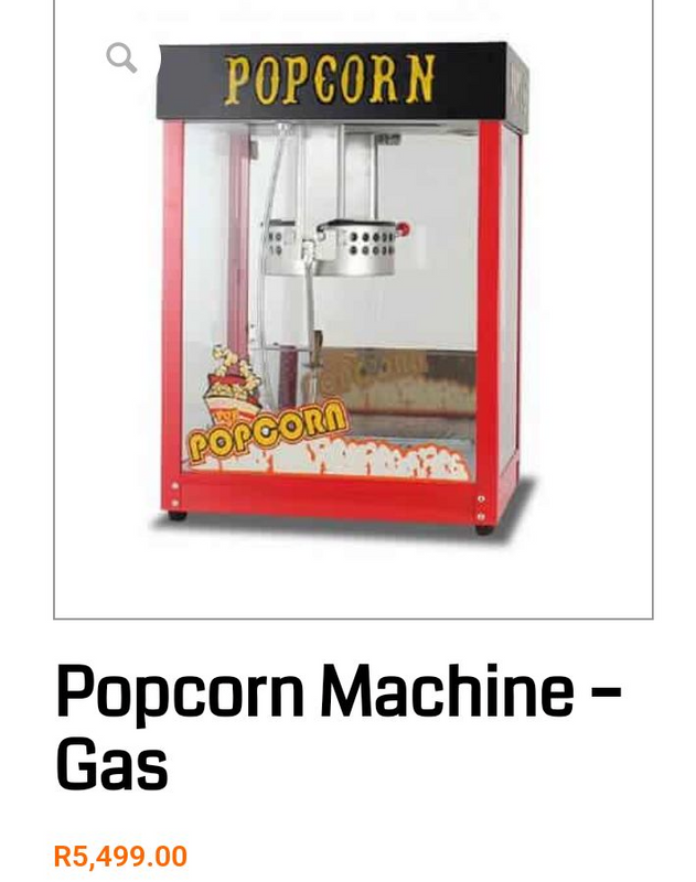 Gas popcorn maker