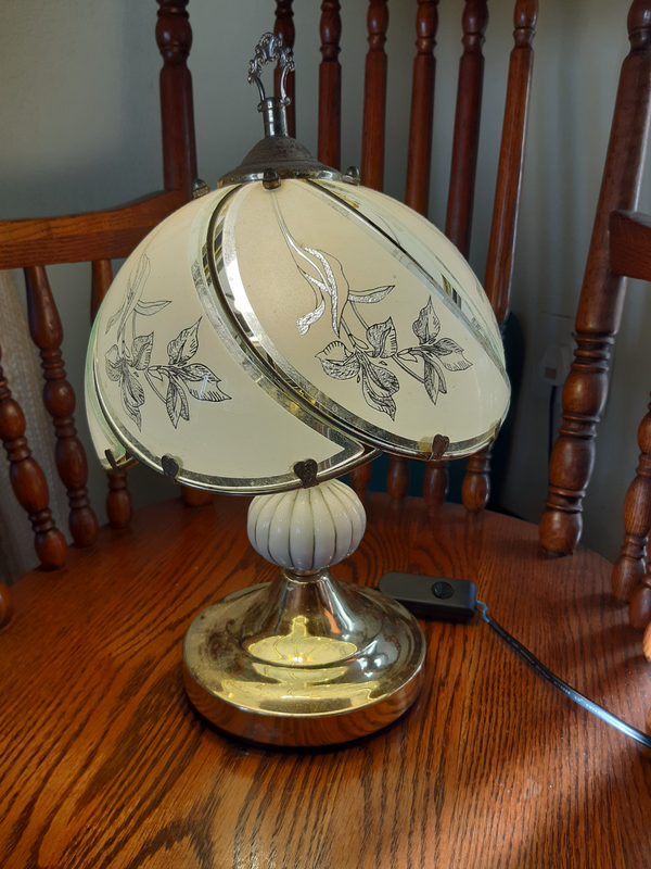 Antique Engraved Bedside Lamp