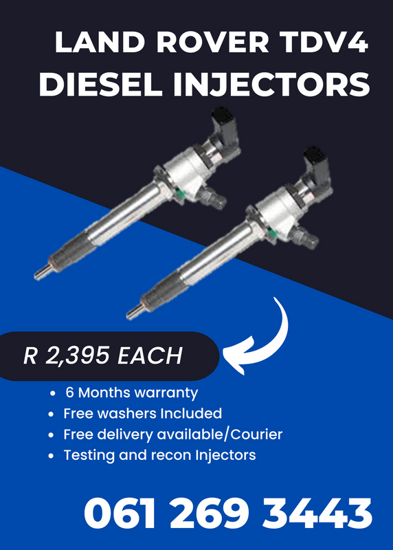 Land Rover TDV4 Diesel injectors for sale