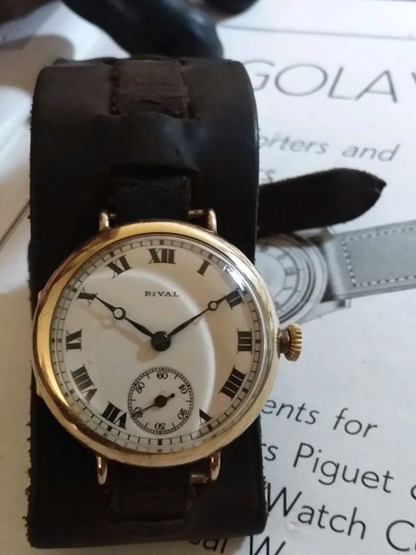 Rival WWII Gents Trench Watch - 1930s