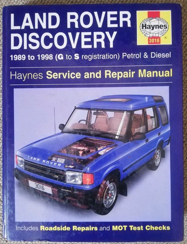 Land Rover Discovery Defender Haynes Workshop Manual.