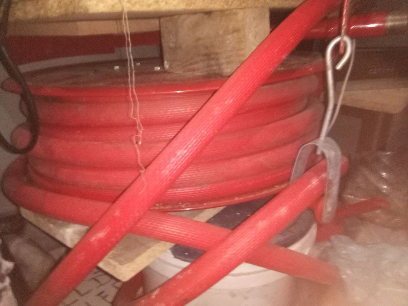 Fire hose with reel