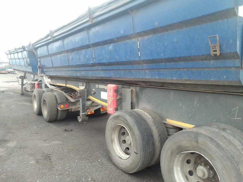 SA Truck Bodies 34 Ton Side Tipper Trailer available for Rent