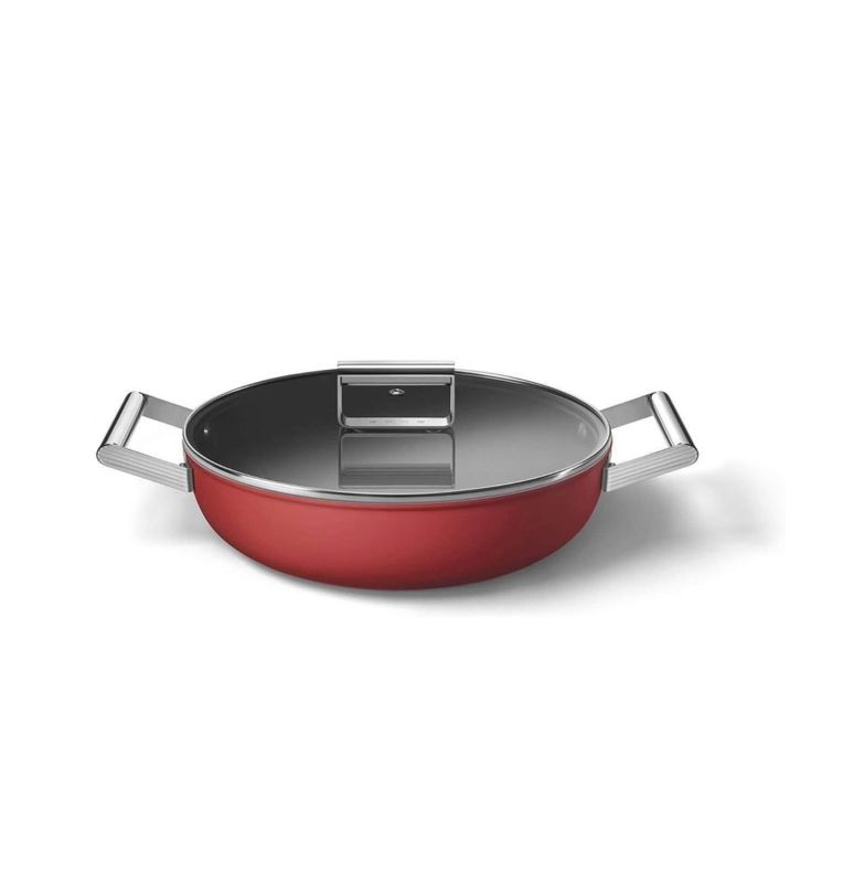 Smeg Non-stick Deep pan with lid 28cm
