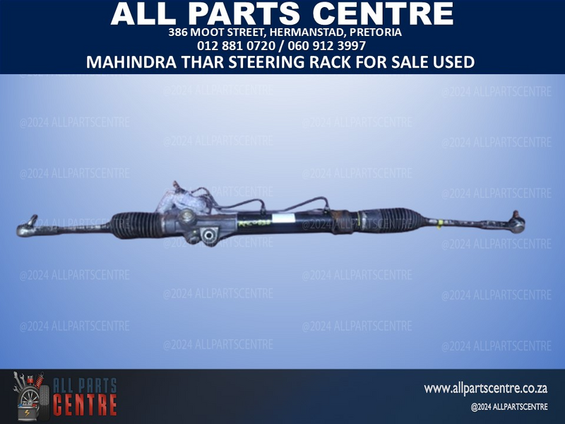 Mahindra Thar steering rack for sale used