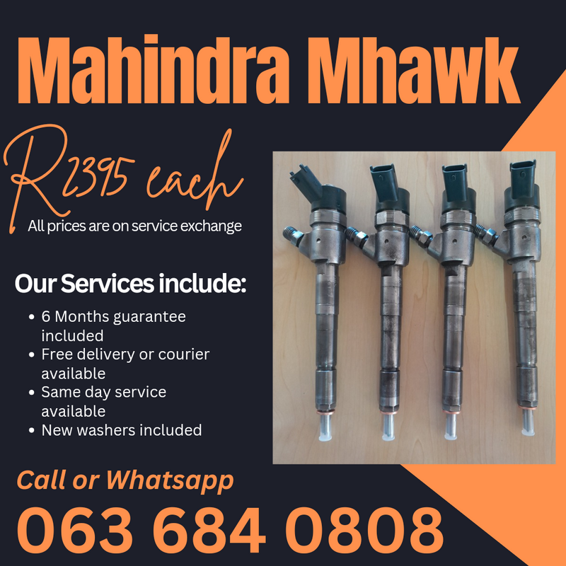 MAHINDRA MHAWK DIESEL INJECTORS FOR SALE WITH WARRANTY