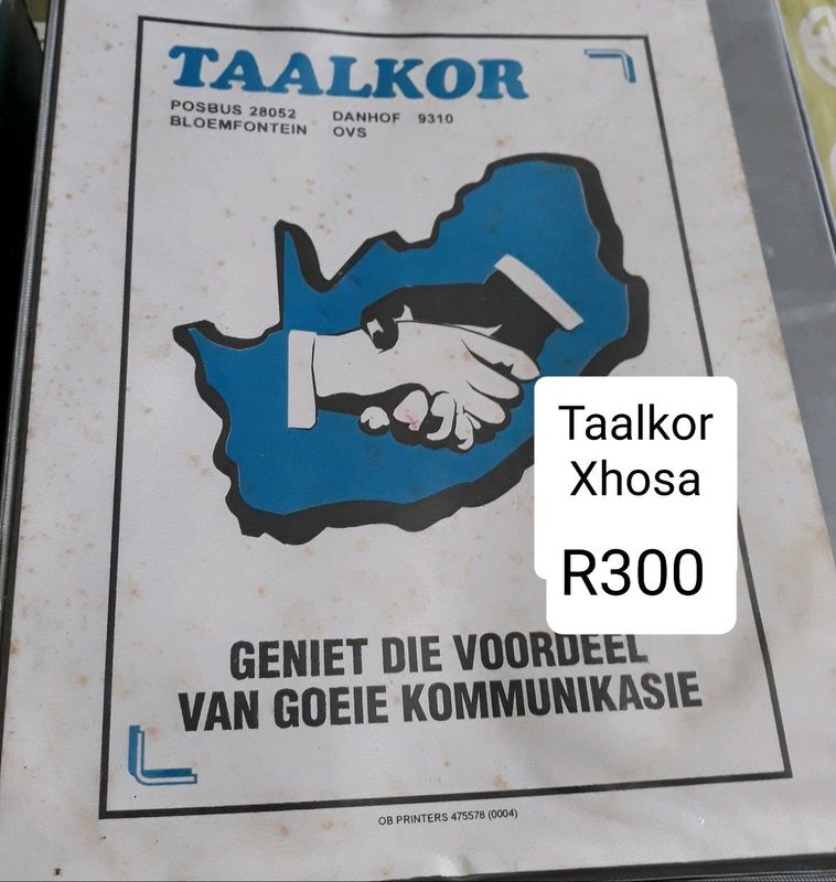 Taalkor Xhosa kurses, tapes en National tape recorder.