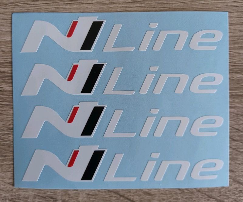 Hyundai N Line wheel rim stickers badges