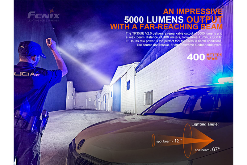 Fenix TK35UE V2.0 Flashlight 5000 Lumens