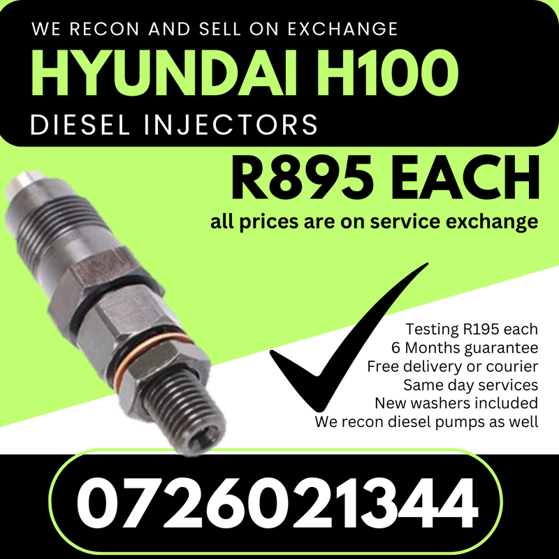Hyundai H100 diesel injectors for sale