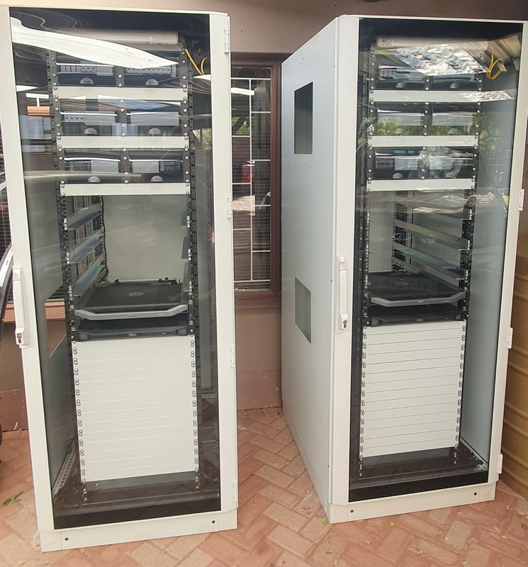 Server cabinets and coolers
