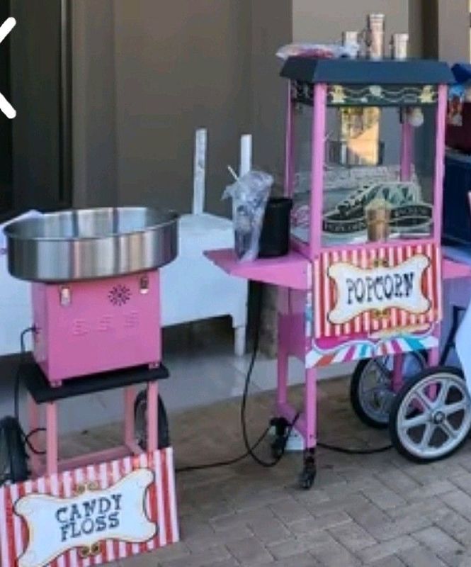 Popcorn &amp; Candy Floss Machines To Hire