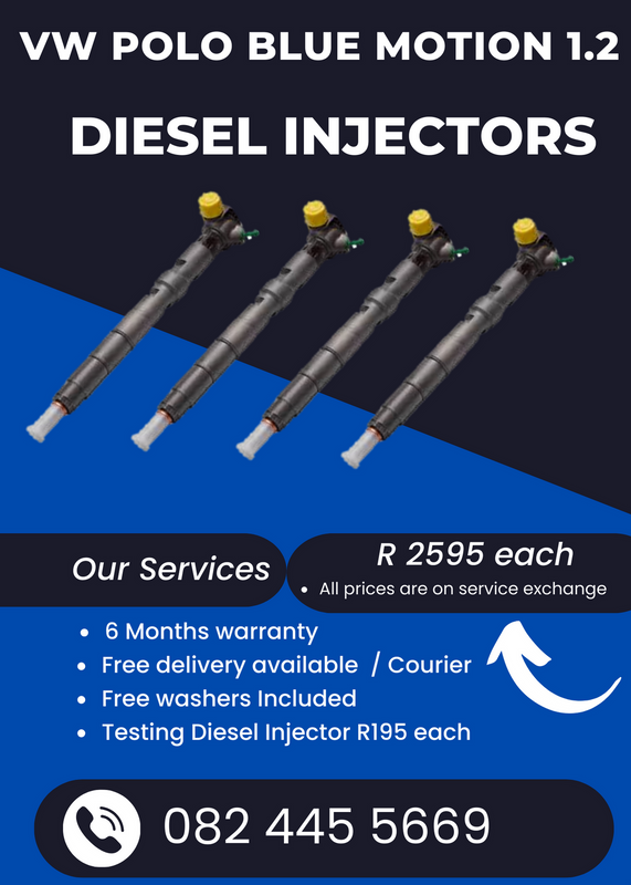 VW Polo Blue Motion 1.2 Diesel Injectors for sale