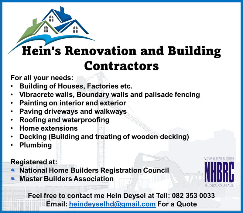 Hein&#39;s Renovation and Building Contractors