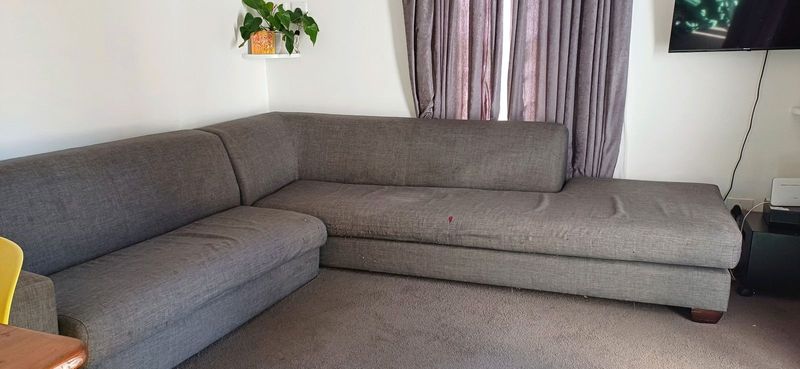 Grey Coricraft L shape Sofa/coach for sale. In good condition