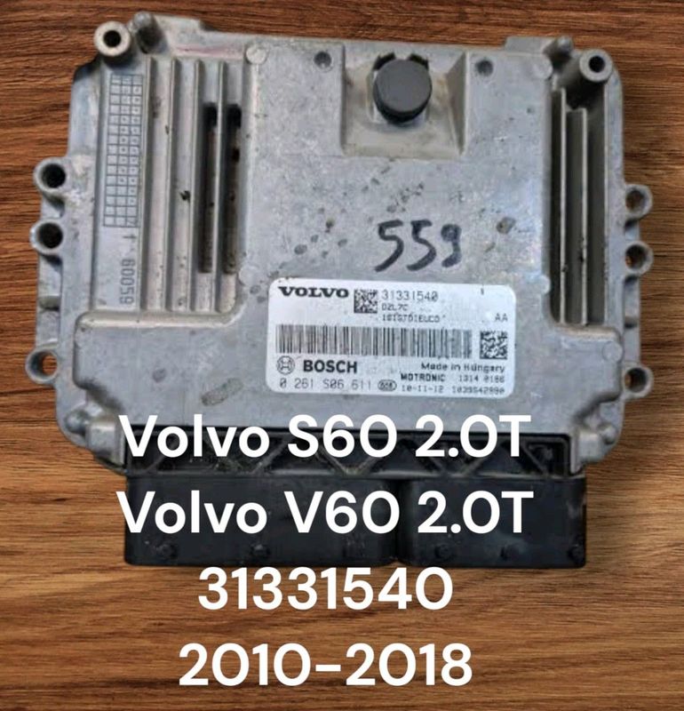 Volvo S60 2.0 Turbo 2010-2018 Bosch ECU part# 31331540 Transmission Automatic