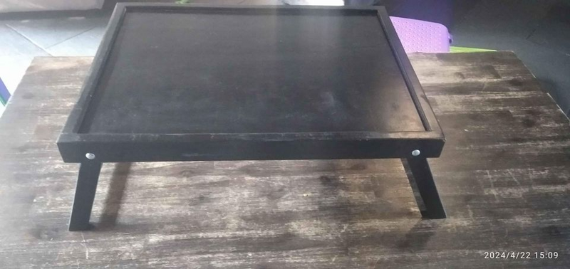 Black Wooden Lap tray