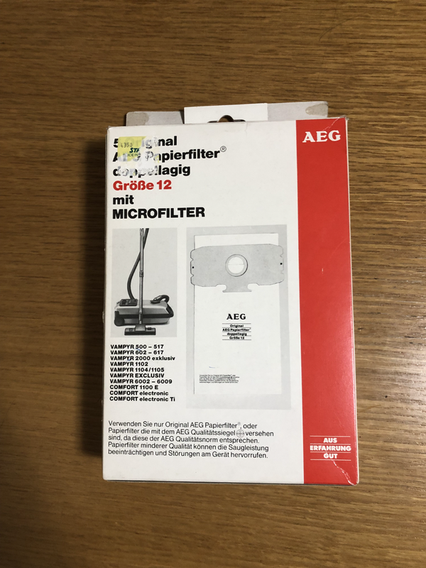 4 Original AEG paper filters double layer size 12 with MICROFILTER