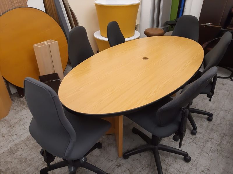 Oval Office Boardroom Table...Dimensions 2200*1100...Chairs are sold separately