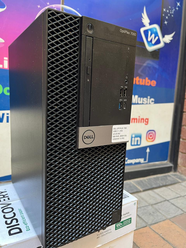 Pre-Owned Dell OptiPlex 7060 Intel i7 8th Gen 8GB DDR4 256GB SSD Win10 Pro